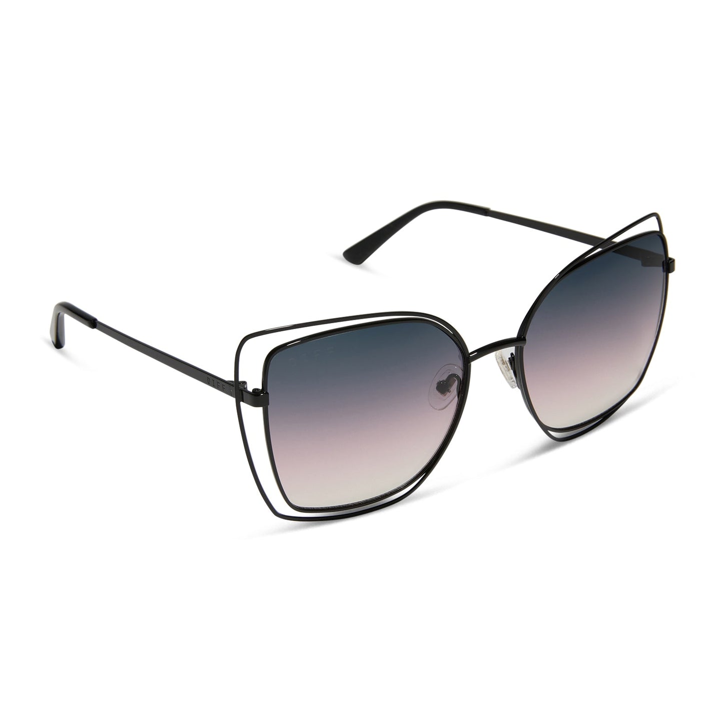 JACQUELINE - BLACK + TWILIGHT GRADIENT + POLARIZED SUNGLASSES