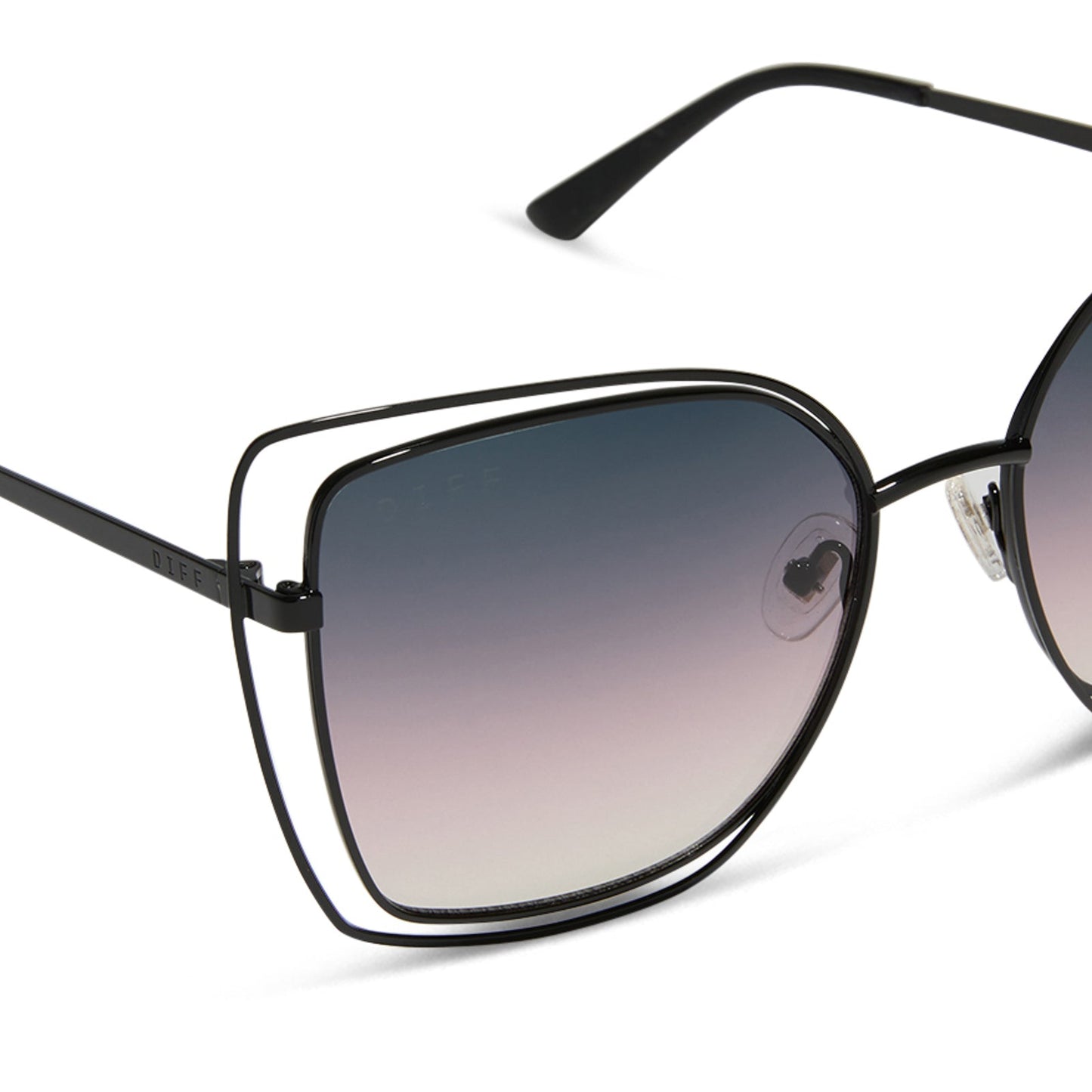 JACQUELINE - BLACK + TWILIGHT GRADIENT + POLARIZED SUNGLASSES