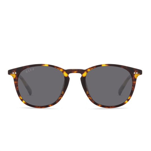 JAXSON XL - AMBER TORTOISE + GREY POLARIZED SUNGLASSES