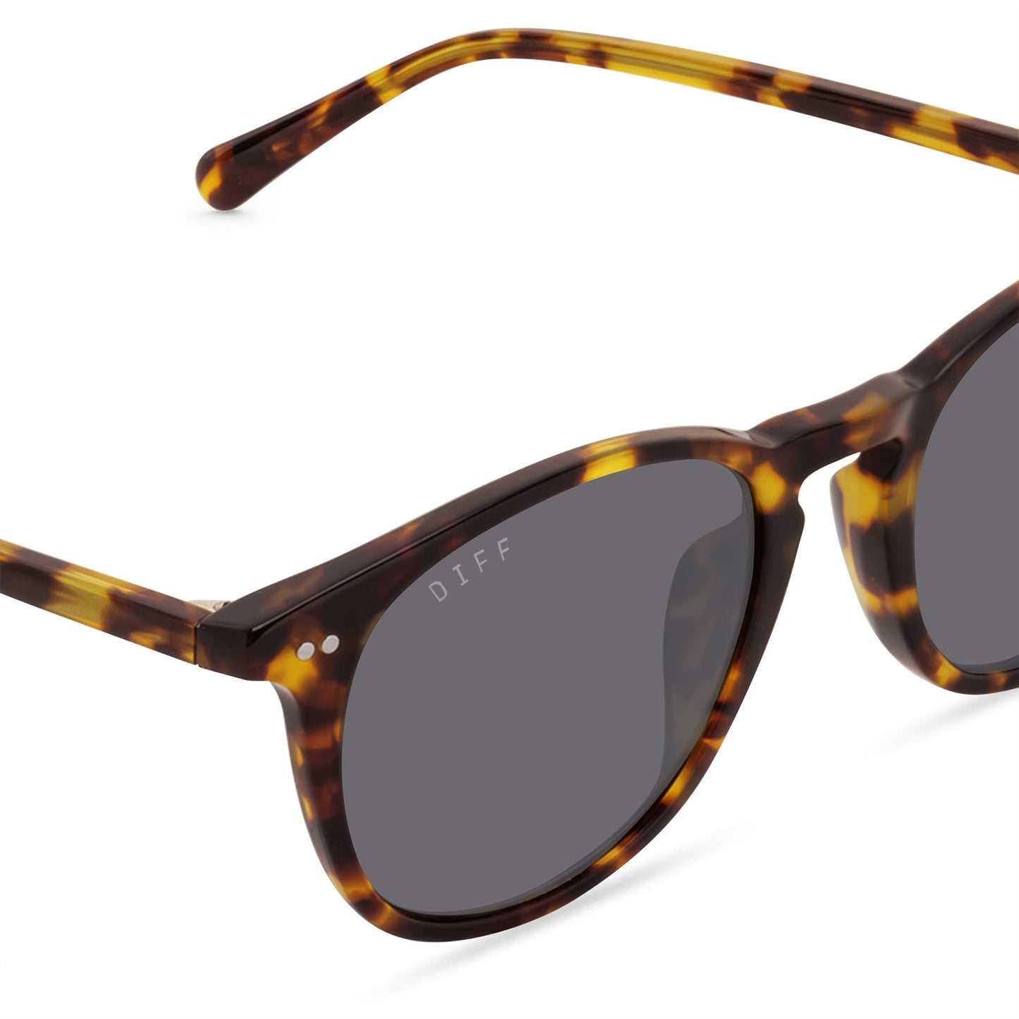 JAXSON XL - AMBER TORTOISE + GREY POLARIZED SUNGLASSES