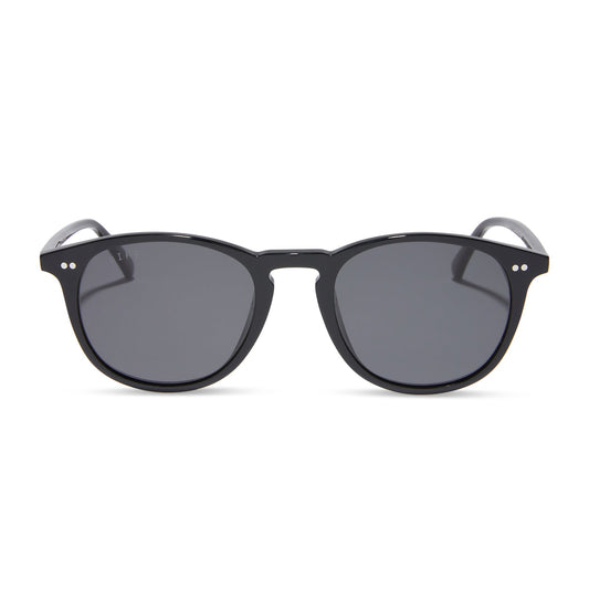 JAXSON XL - BLACK + GREY POLARIZED SUNGLASSES