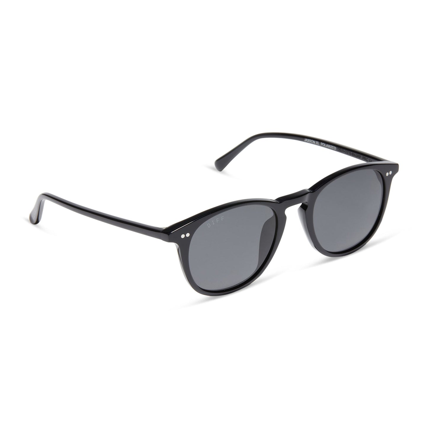 JAXSON XL - BLACK + GREY POLARIZED SUNGLASSES