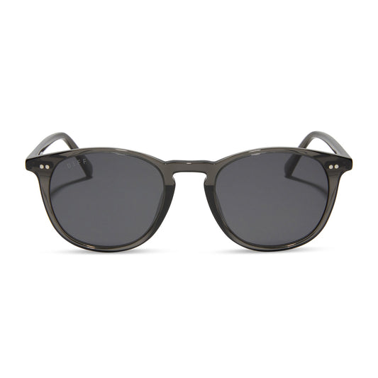 JAXSON XL - BLACK SMOKE CRYSTAL + GREY + POLARIZED SUNGLASSES