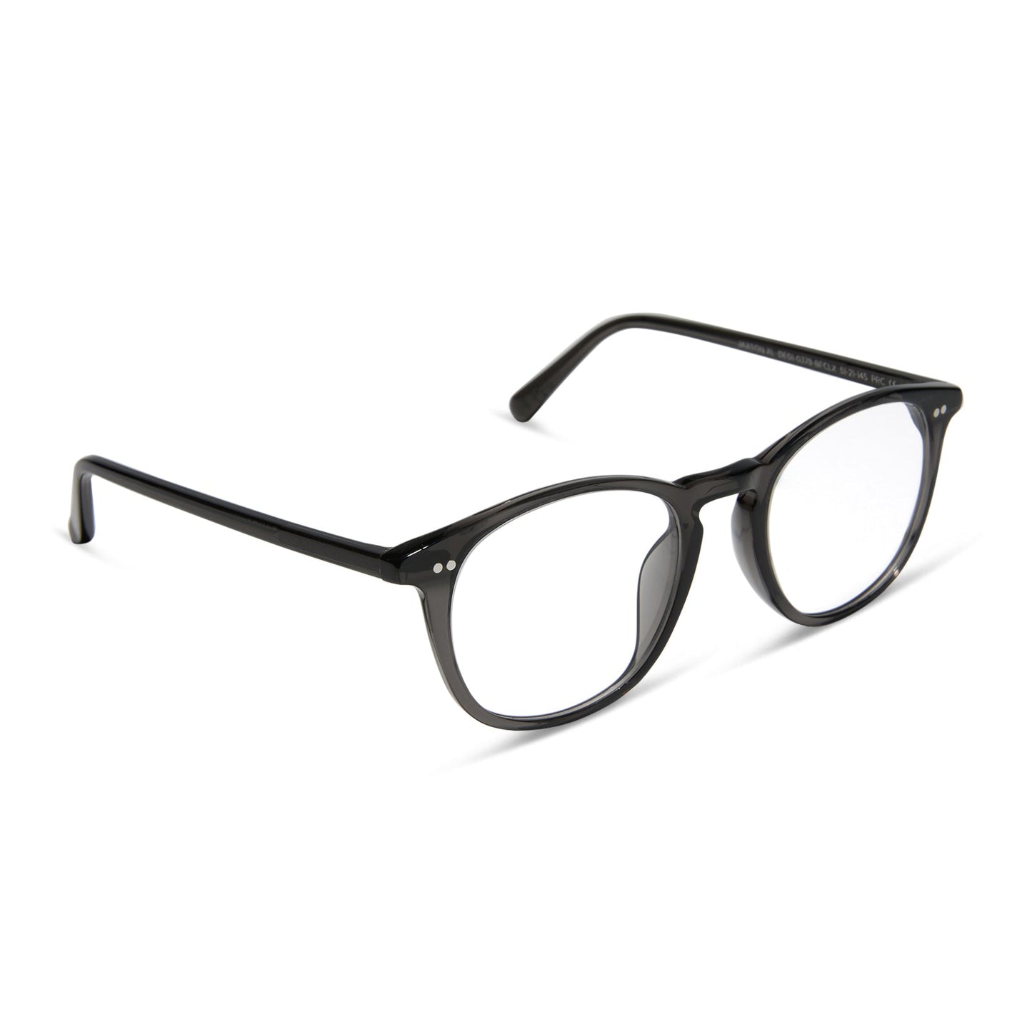 JAXSON XL - BLACK SMOKE CRYSTAL + PRESCRIPTION GLASSES