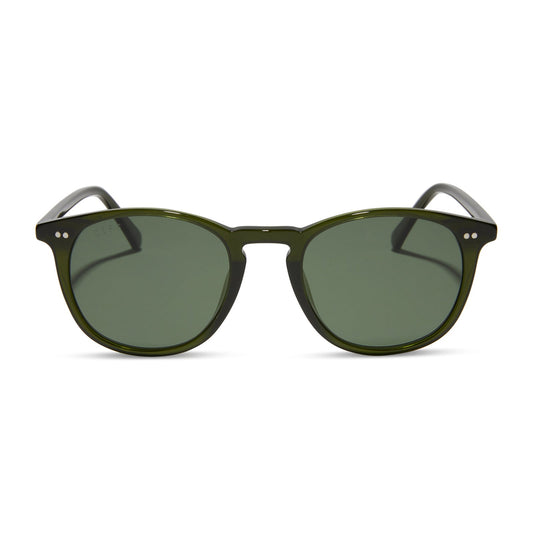 JAXSON XL - DARK OLIVE CRYSTAL + G15 + POLARIZED SUNGLASSES