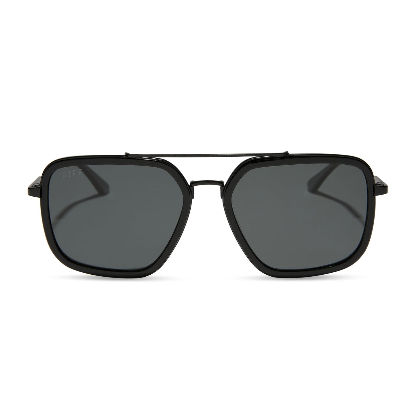 JORDAN - BLACK + GREY + POLARIZED SUNGLASSES