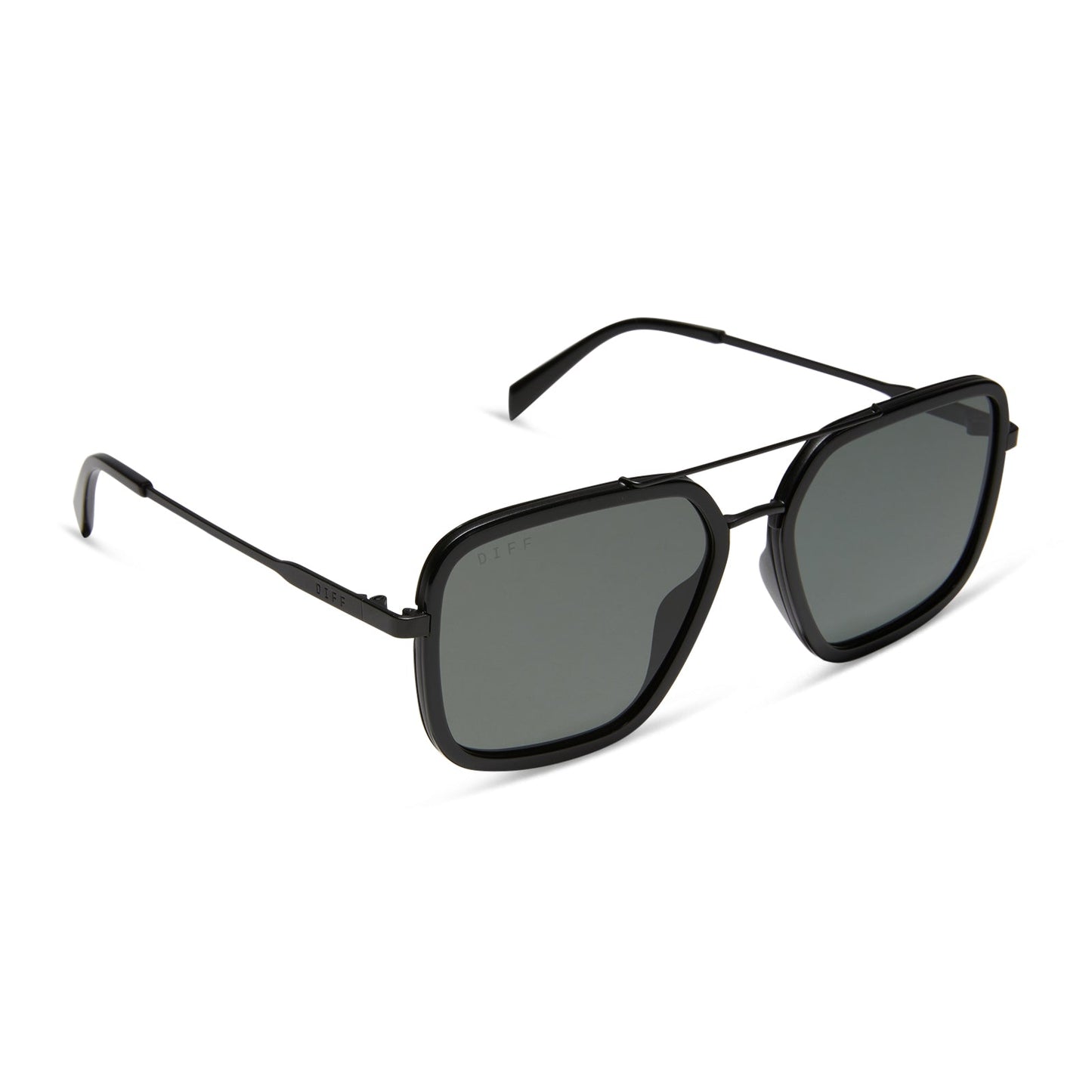 JORDAN - BLACK + GREY + POLARIZED SUNGLASSES