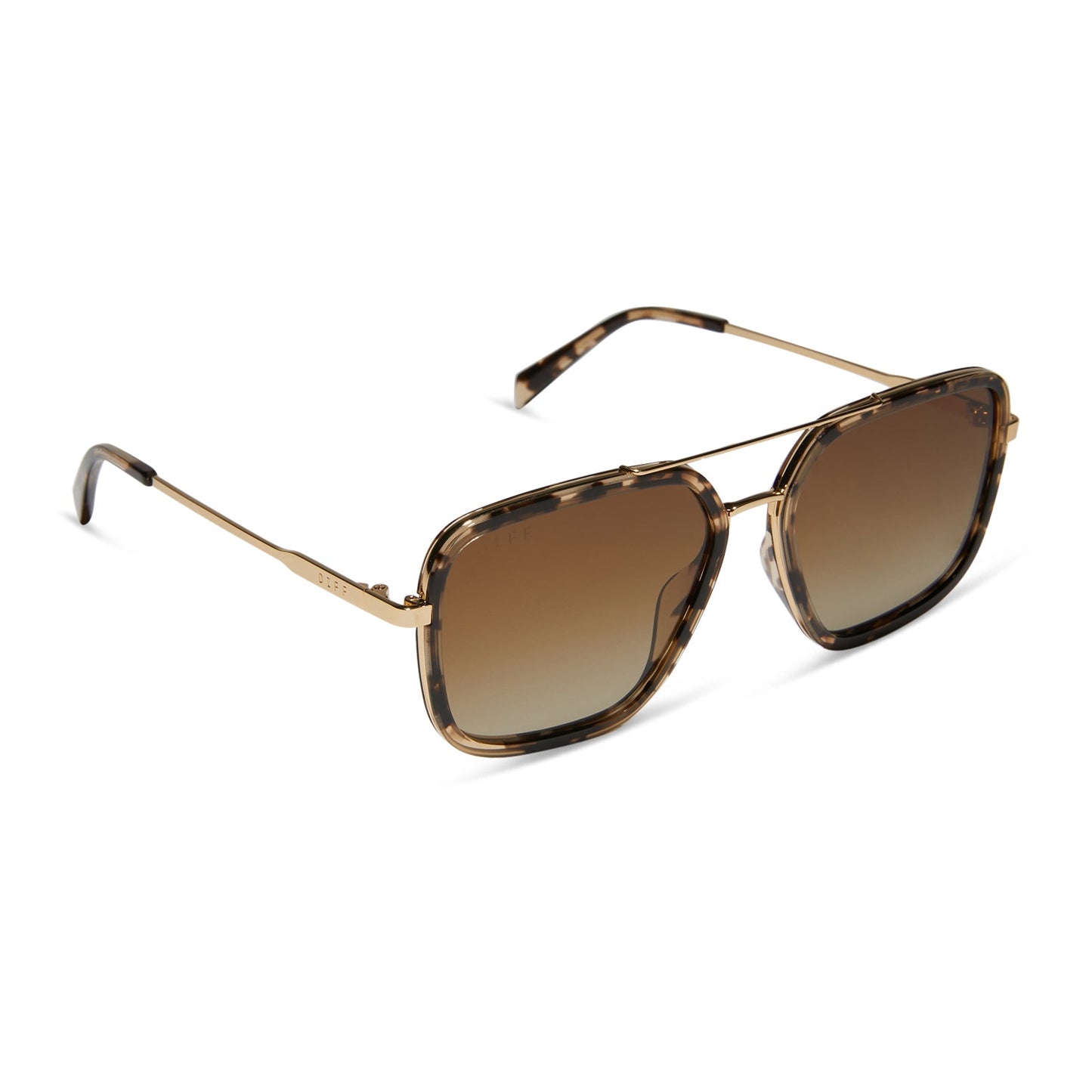 JORDAN - ESPRESSO TORTOISE + BROWN GRADIENT + POLARIZED SUNGLASSES