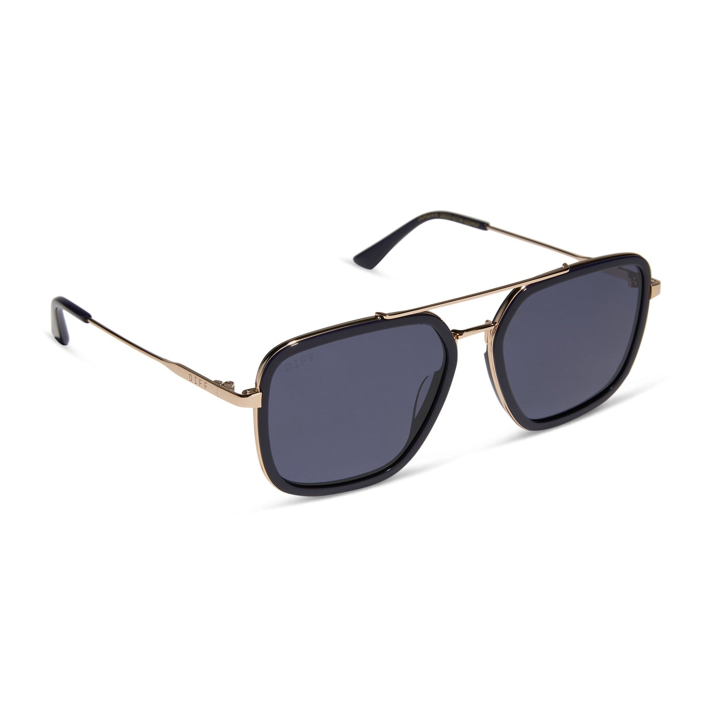 JORDAN - GOLD + ROYAL TEMPLE TIPS + MIDNIGHT + POLARIZED SUNGLASSES