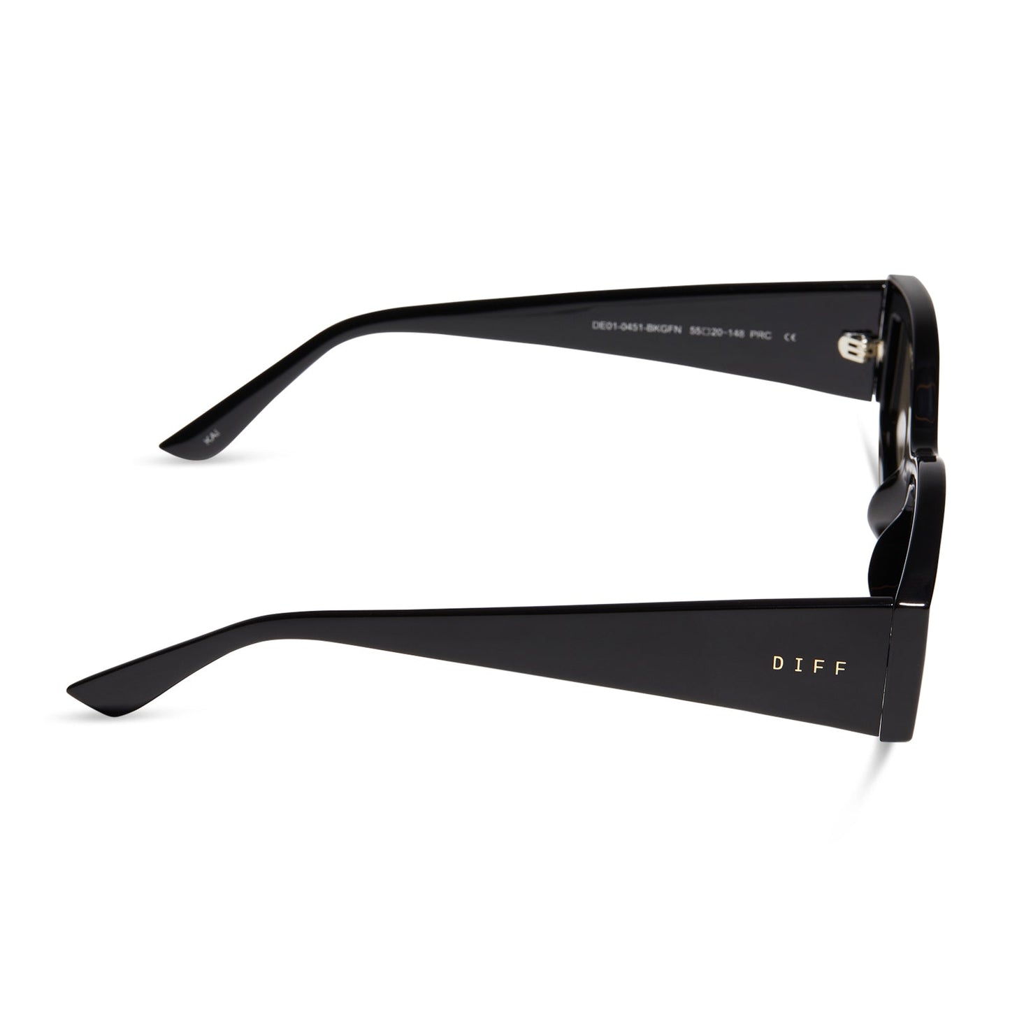 KAI - BLACK + GREY MIRROR SUNGLASSES