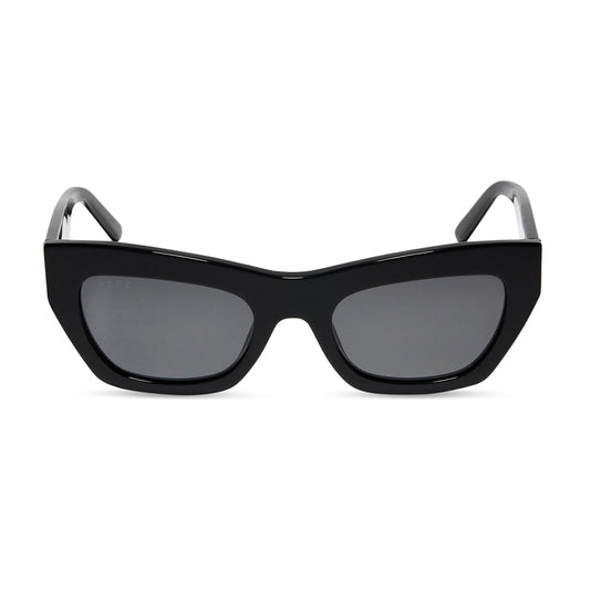 KATARINA - BLACK + GREY + POLARIZED SUNGLASSES