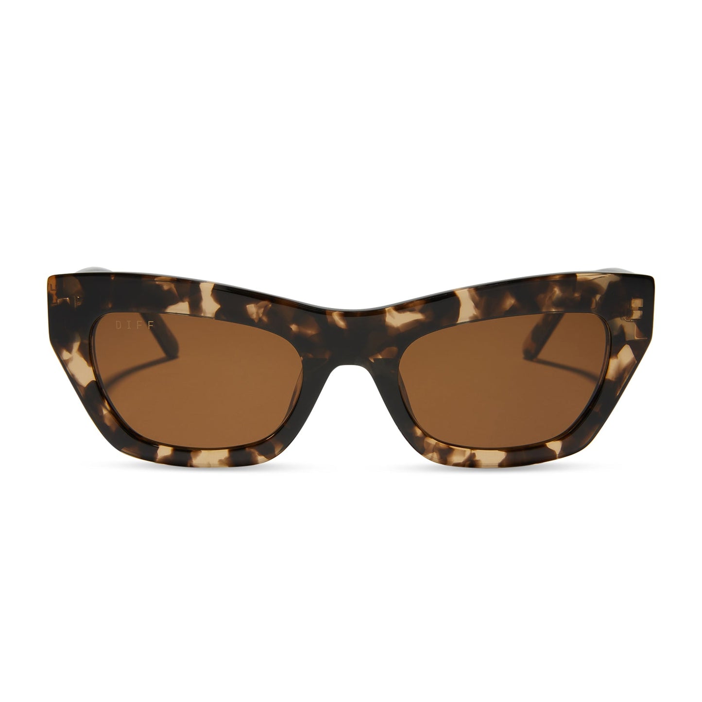 KATARINA - ESPRESSO TORTOISE + BROWN SUNGLASSES