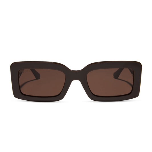 KATIE - MAHOGANY + BROWN SUNGLASSES