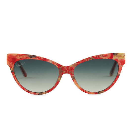 PATRICIA NASH - KELLY + FLORAL OIL PAINTING + OLIVE GRADIENT SUNGLASSES