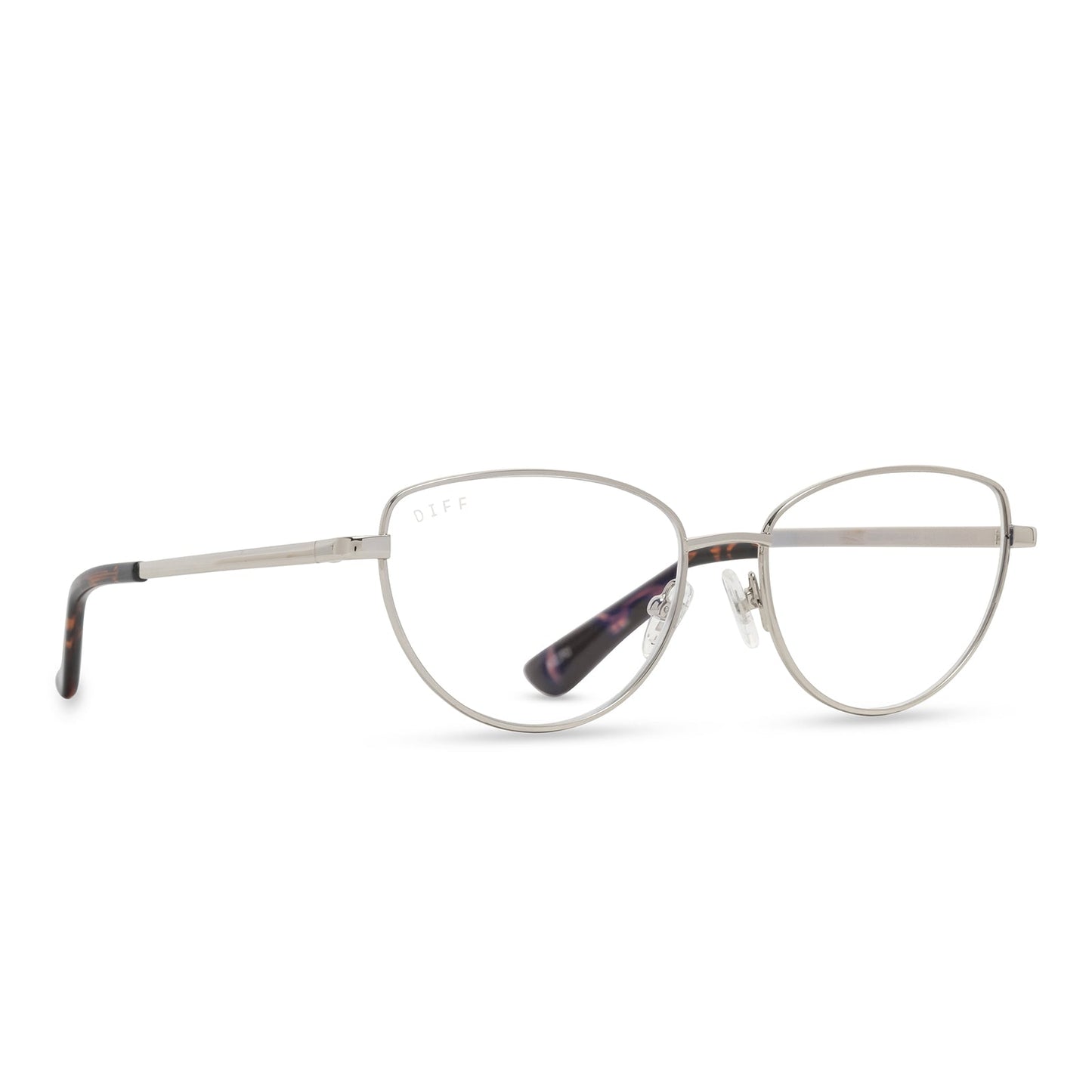 KERI - SILVER/TORTOISE + BLUE LIGHT TECHNOLOGY GLASSES