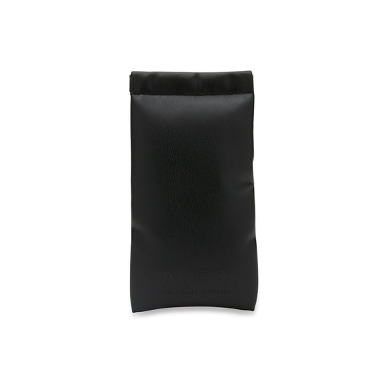 LEATHER POUCH - BLACK