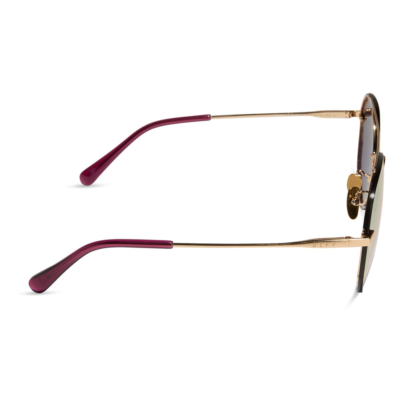 LENOX - BRUSHED GOLD + CHERRY BLOSSOM MIRROR SUNGLASSES