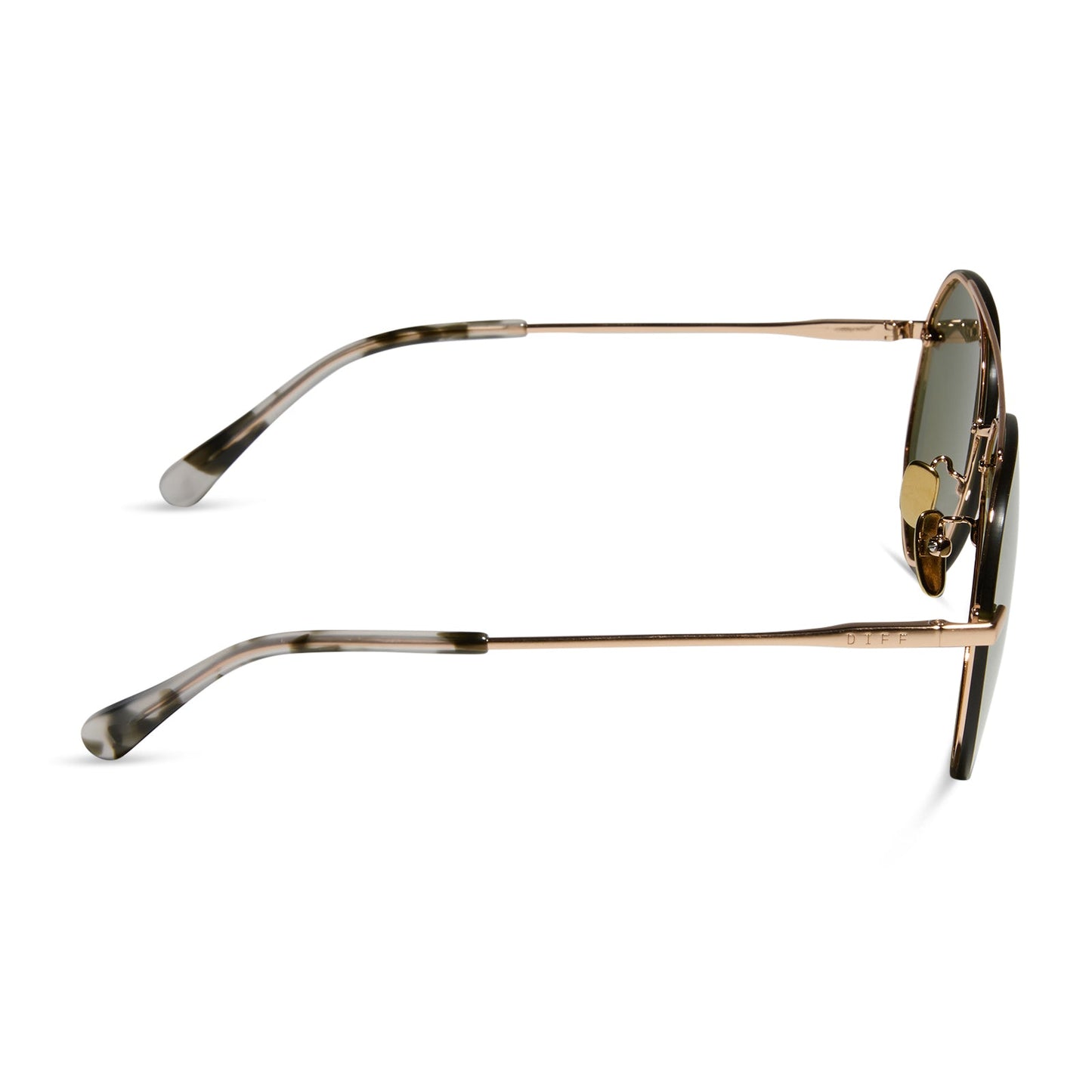 LENOX - BRUSHED GOLD + MOSS MIRROR + POLARIZED SUNGLASSES