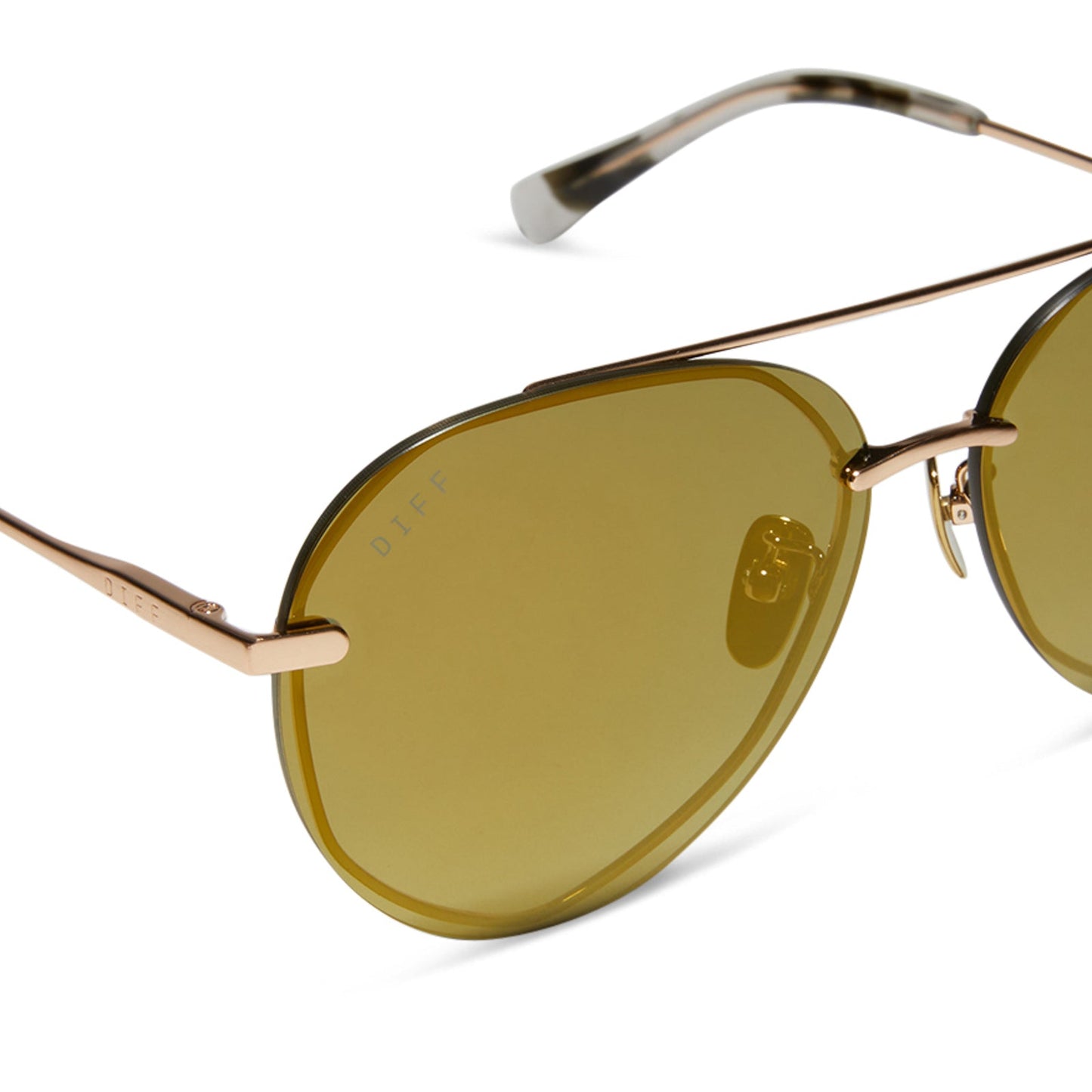 LENOX - BRUSHED GOLD + MOSS MIRROR + POLARIZED SUNGLASSES