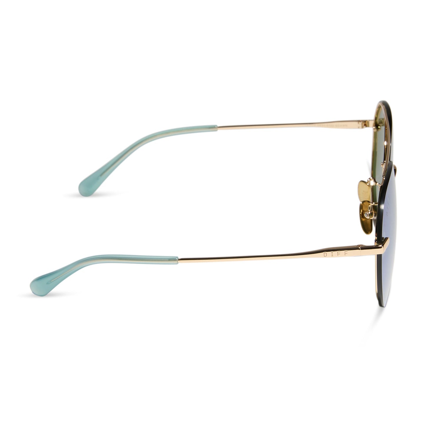 LENOX - GOLD + AQUATIC AWE MIRROR SUNGLASSES