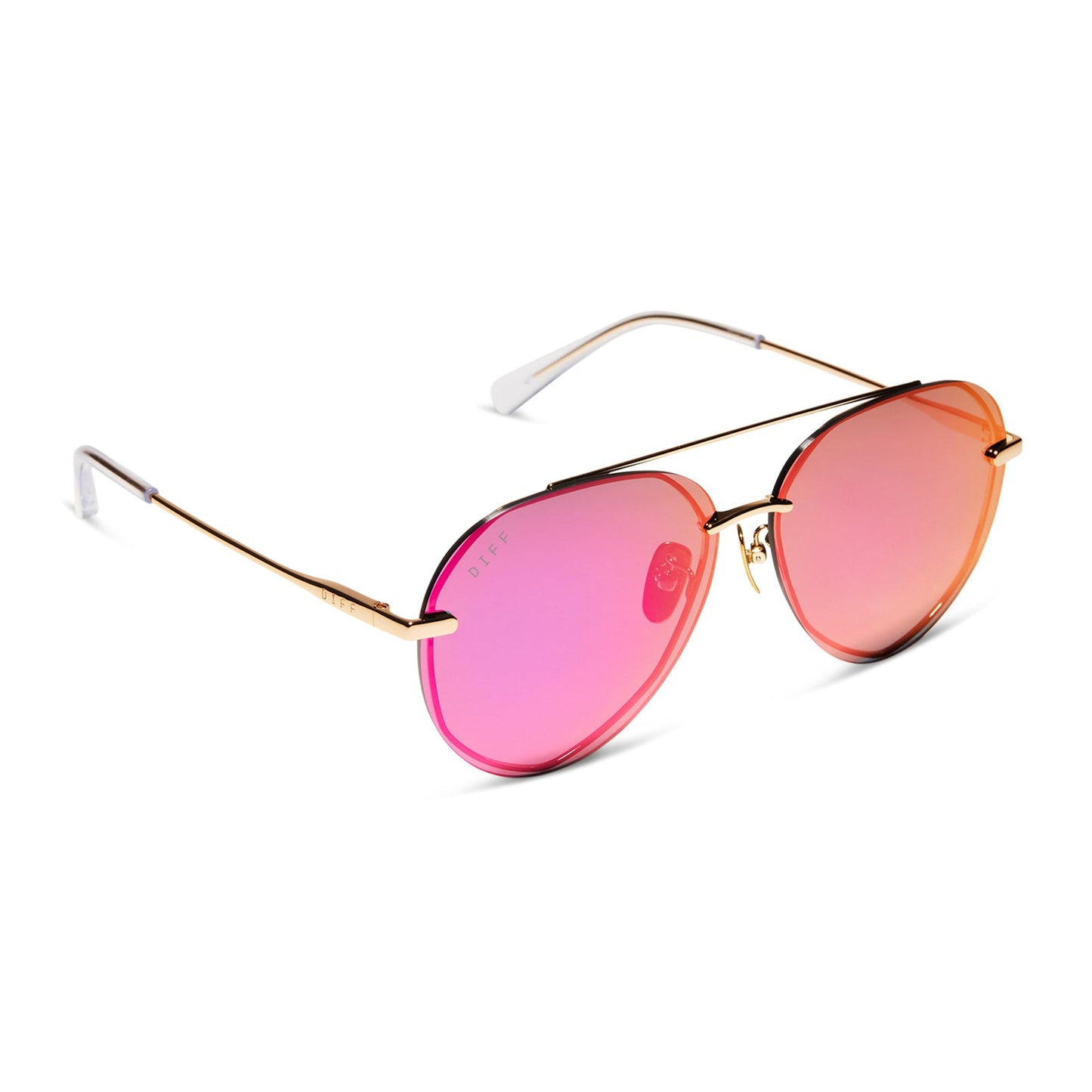 LENOX - GOLD + SUNSET MIRROR + POLARIZED SUNGLASSES