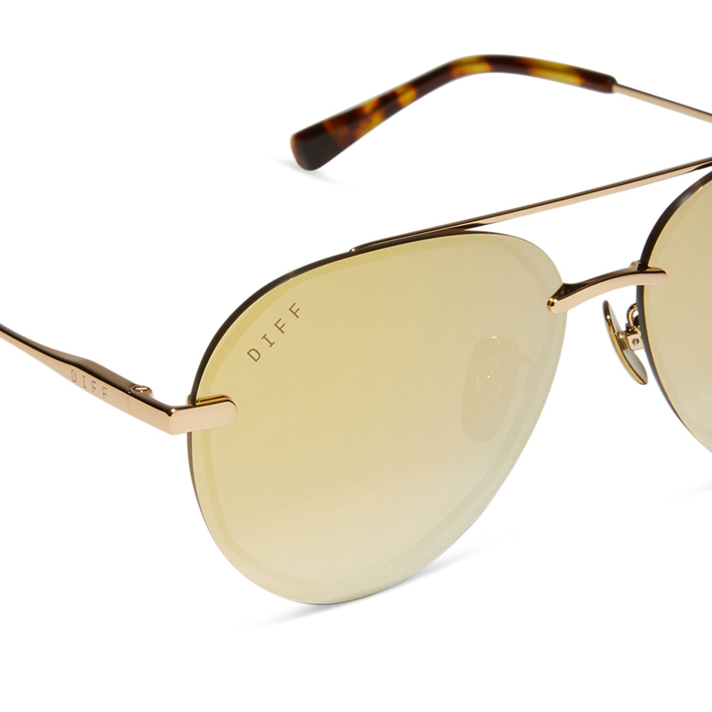 LENOX XS - GOLD + BRILLIANT GOLD MIRROR + POLARIZED SUNGLASSES