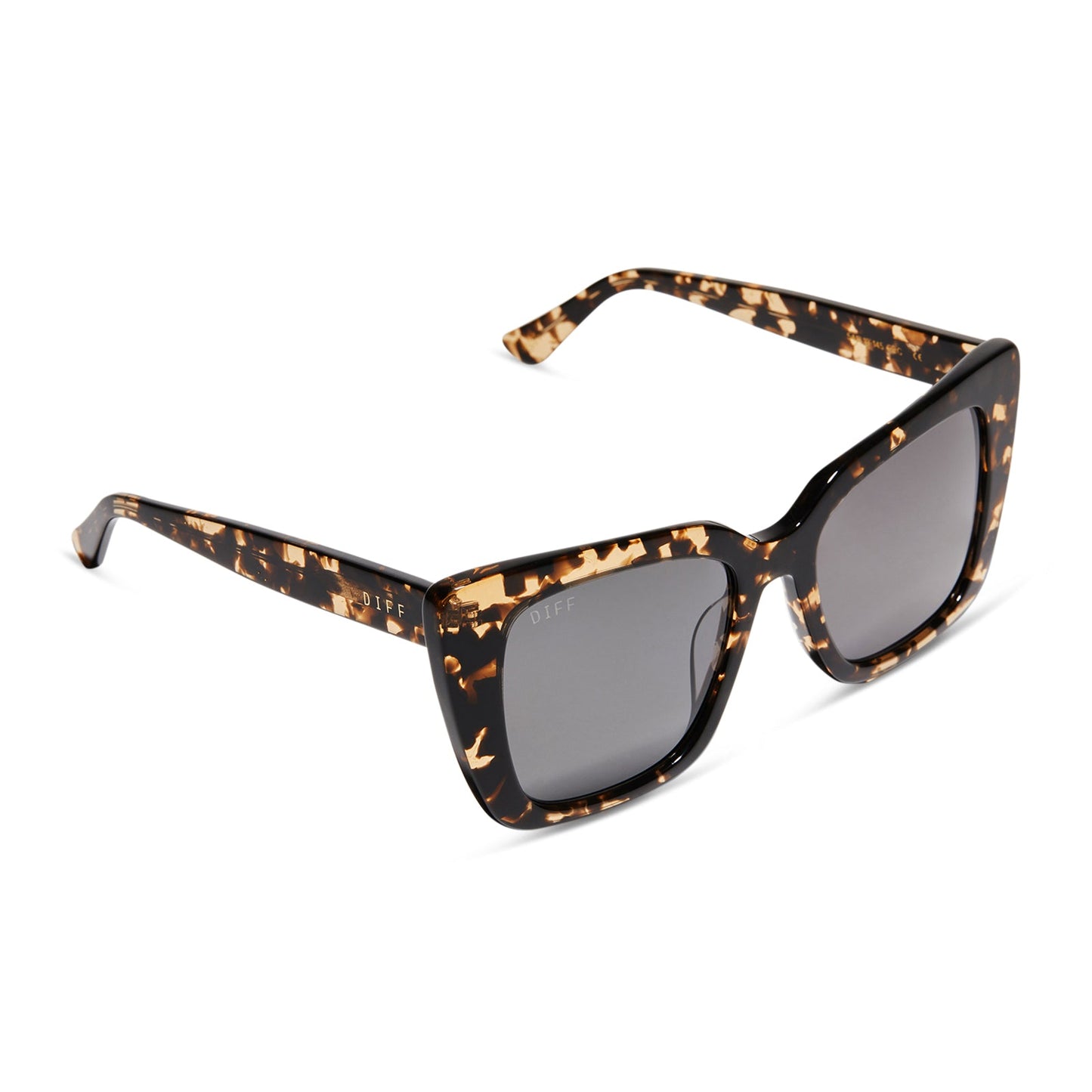 LIZZY - ESPRESSO TORTOISE + GREY + POLARIZED SUNGLASSES