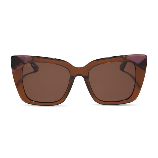 LIZZY - WHISKEY + TORINO TORTOISE + BROWN SUNGLASSES