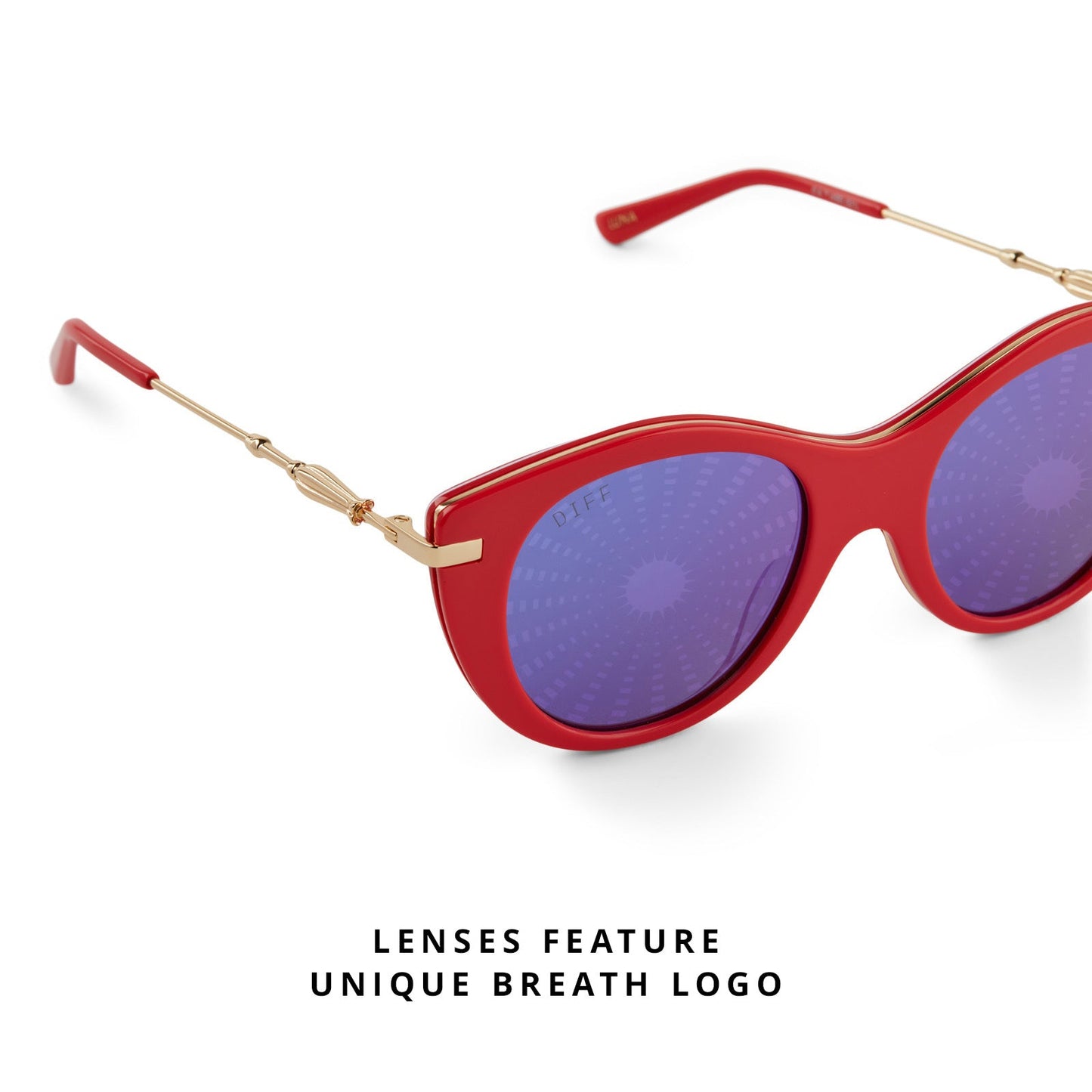 LUNA LOVEGOOD™ - LUNA PINK + PURPLE MIRROR SUNGLASSES