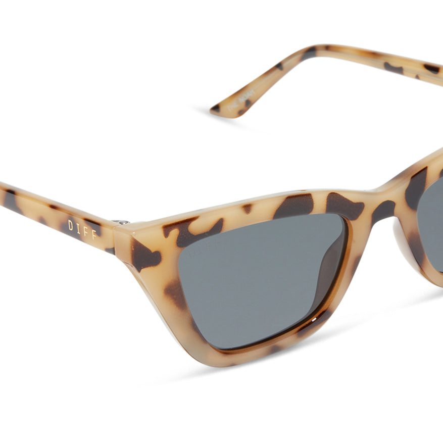 MADI NELSON - THE NOAH + CREAM TORTOISE + GREY + POLARIZED SUNGLASSES