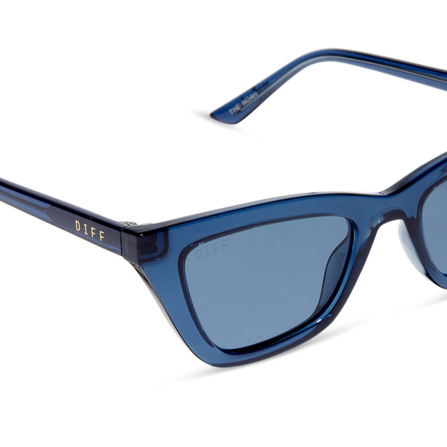 MADI NELSON - THE NOAH + TRANSPARENT NAVY BLUE + NAVY BLUE + POLARIZED SUNGLASSES