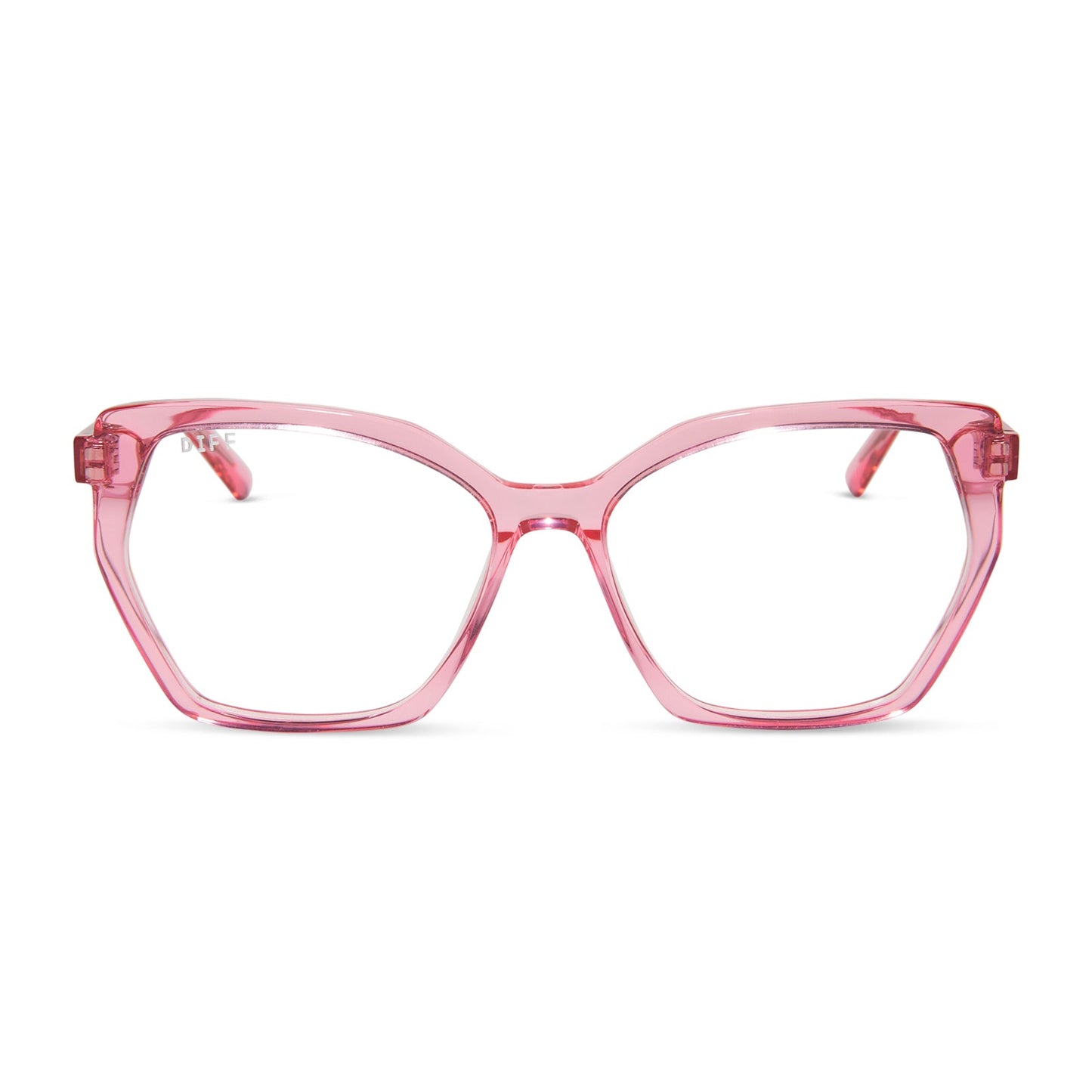 MAISIE - CANDY PINK CRYSTAL + PRESCRIPTION GLASSES