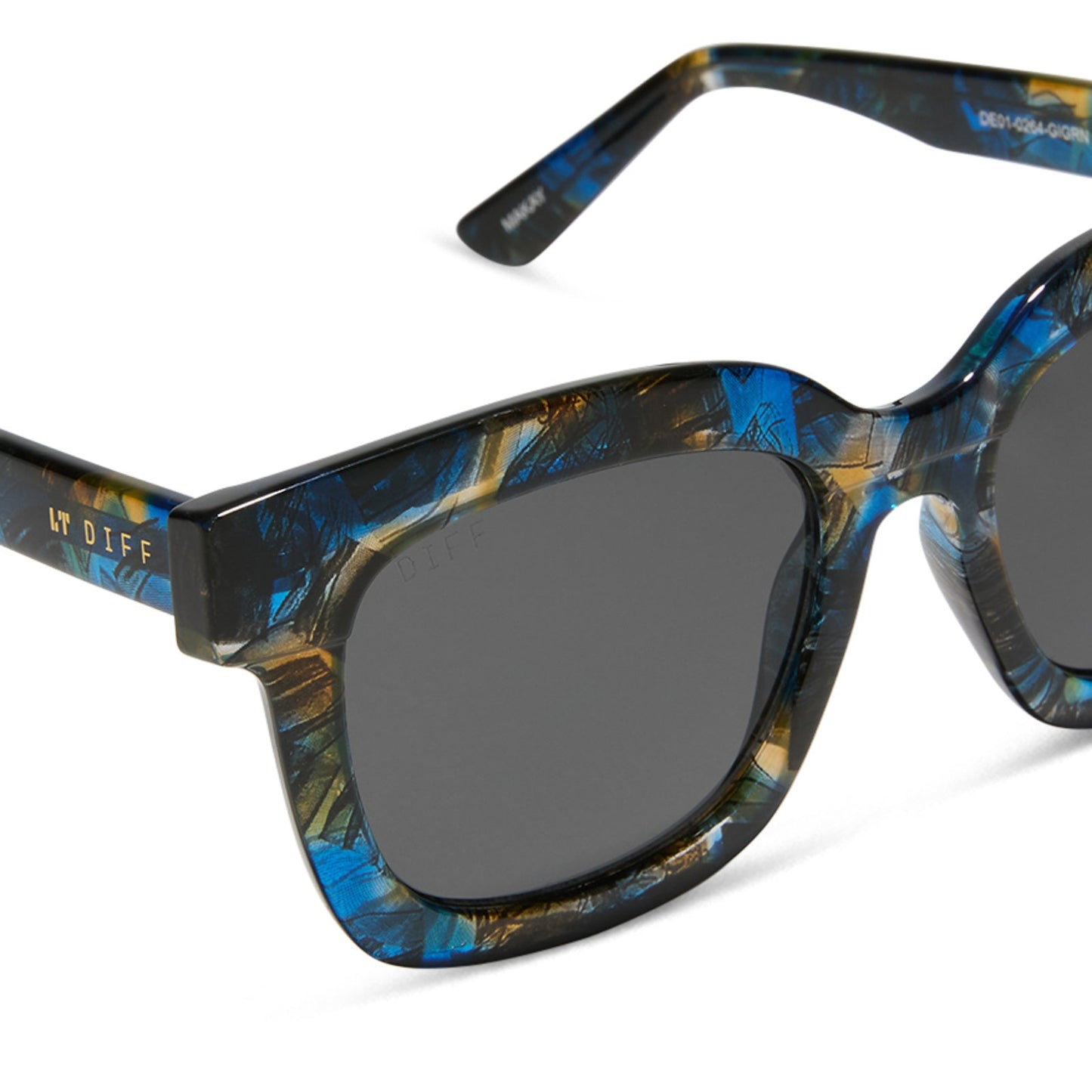 MAKAY - GLACIAL TORTOISE + GREY SUNGLASSES