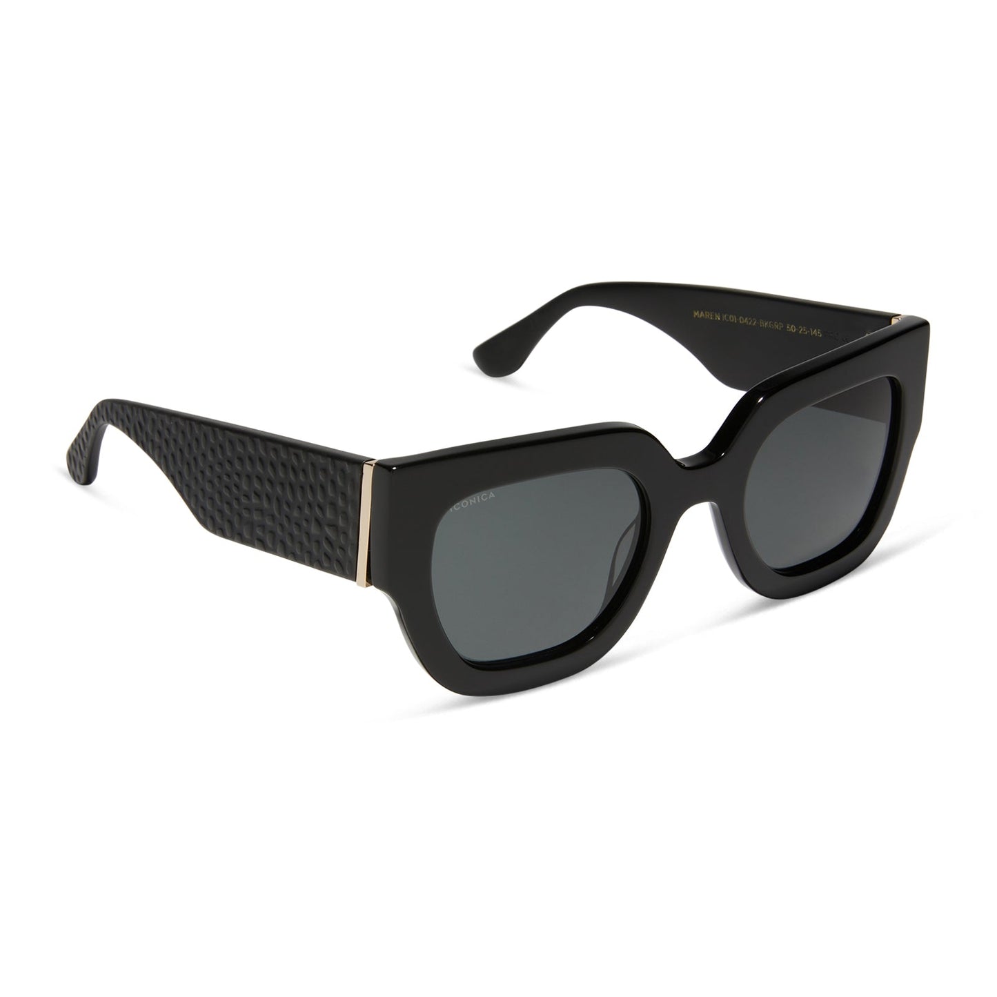 MAREN - BLACK + GREY + POLARIZED SUNGLASSES