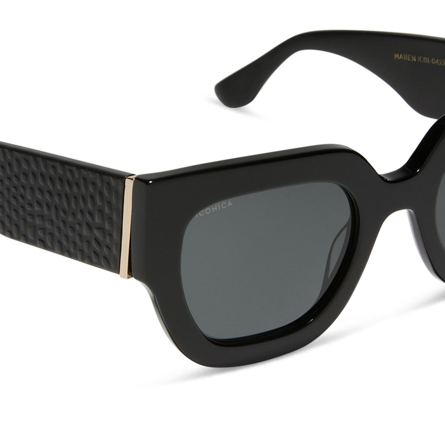 MAREN - BLACK + GREY + POLARIZED SUNGLASSES