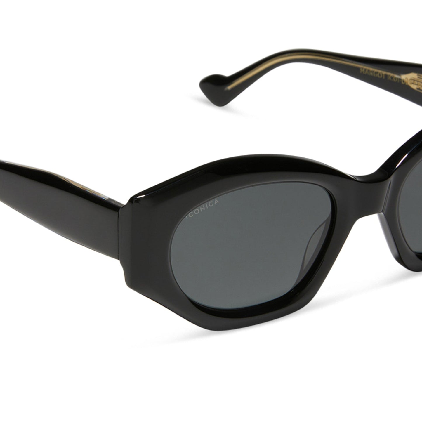 MARGOT - BLACK + GREY + POLARIZED SUNGLASSES