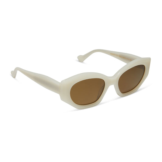 MARGOT - MERINGUE + BROWN + POLARIZED SUNGLASSES