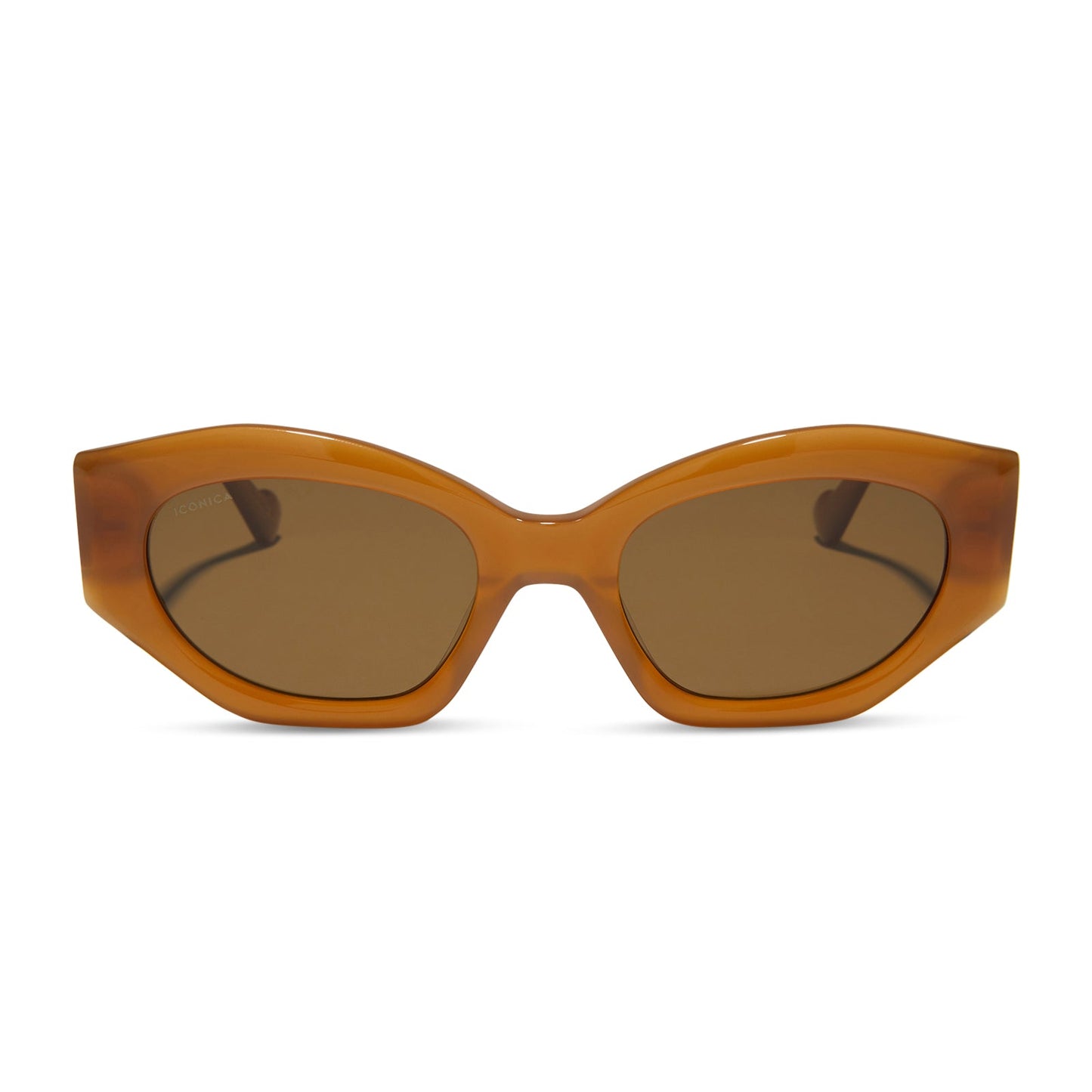 MARGOT - SALTED CARAMEL + BROWN + POLARIZED SUNGLASSES