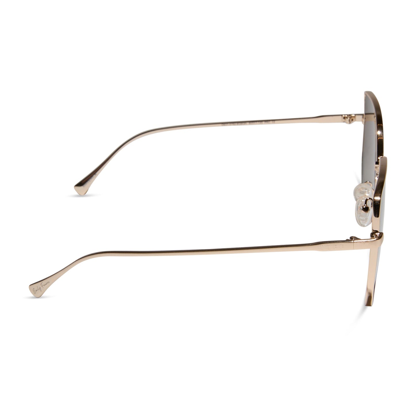 EMILY FAUVER - MAVERICK + BRUSHED GOLD + BROWN GRADIENT SUNGLASSES