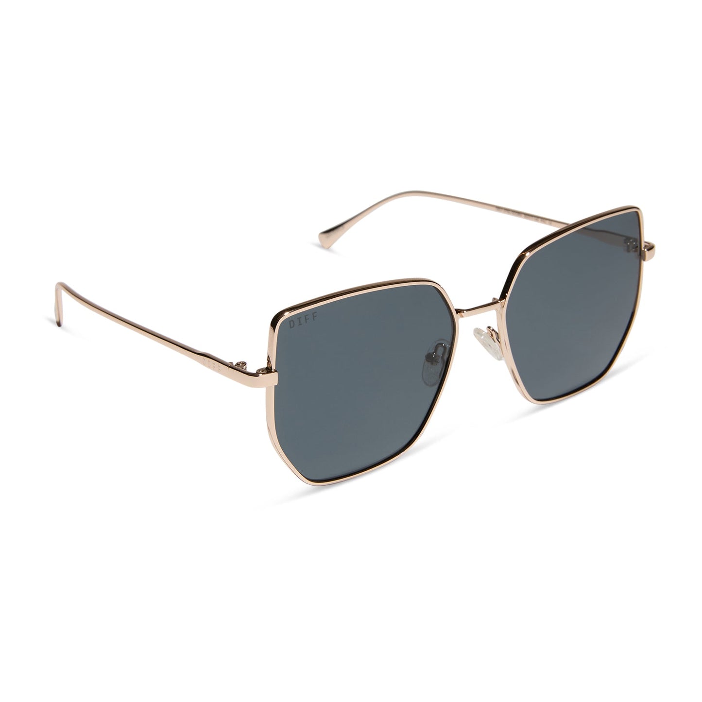 EMILY FAUVER - MAVERICK + GOLD + GREY SUNGLASSES