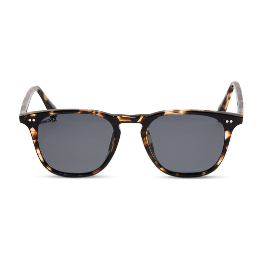 MAXWELL - ESPRESSO TORTOISE + GREY + POLARIZED SUNGLASSES