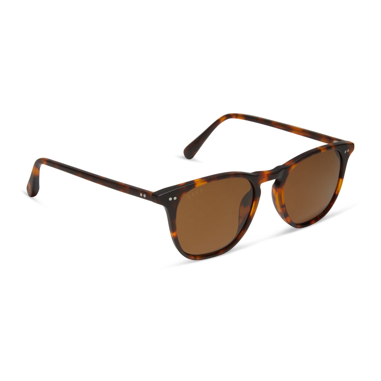 MAXWELL - MATTE RICH TORTOISE + BROWN + POLARIZED SUNGLASSES