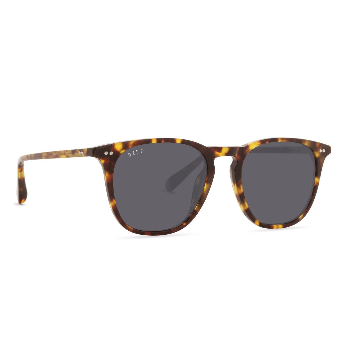 MAXWELL XL - AMBER TORTOISE + GREY POLARIZED SUNGLASSES