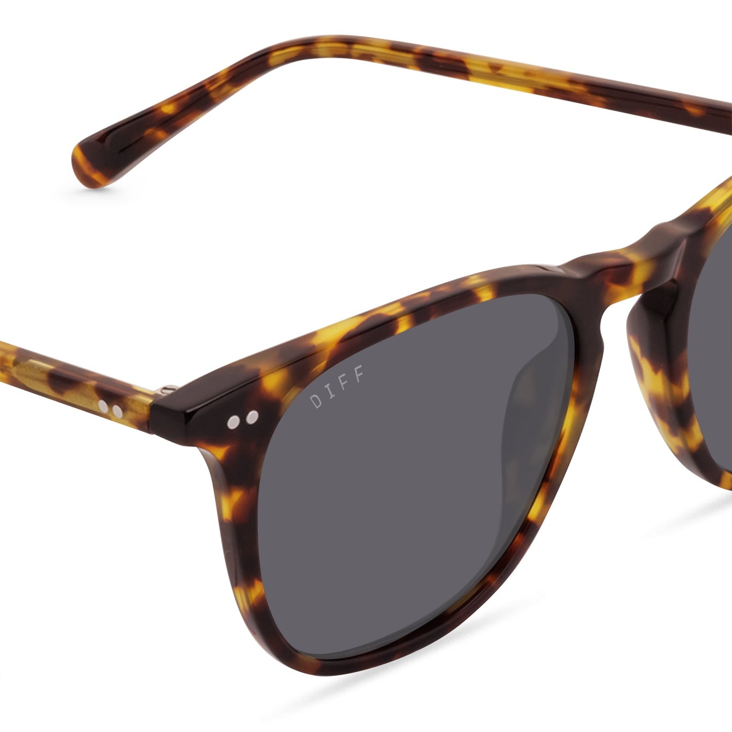 MAXWELL XL - AMBER TORTOISE + GREY POLARIZED SUNGLASSES