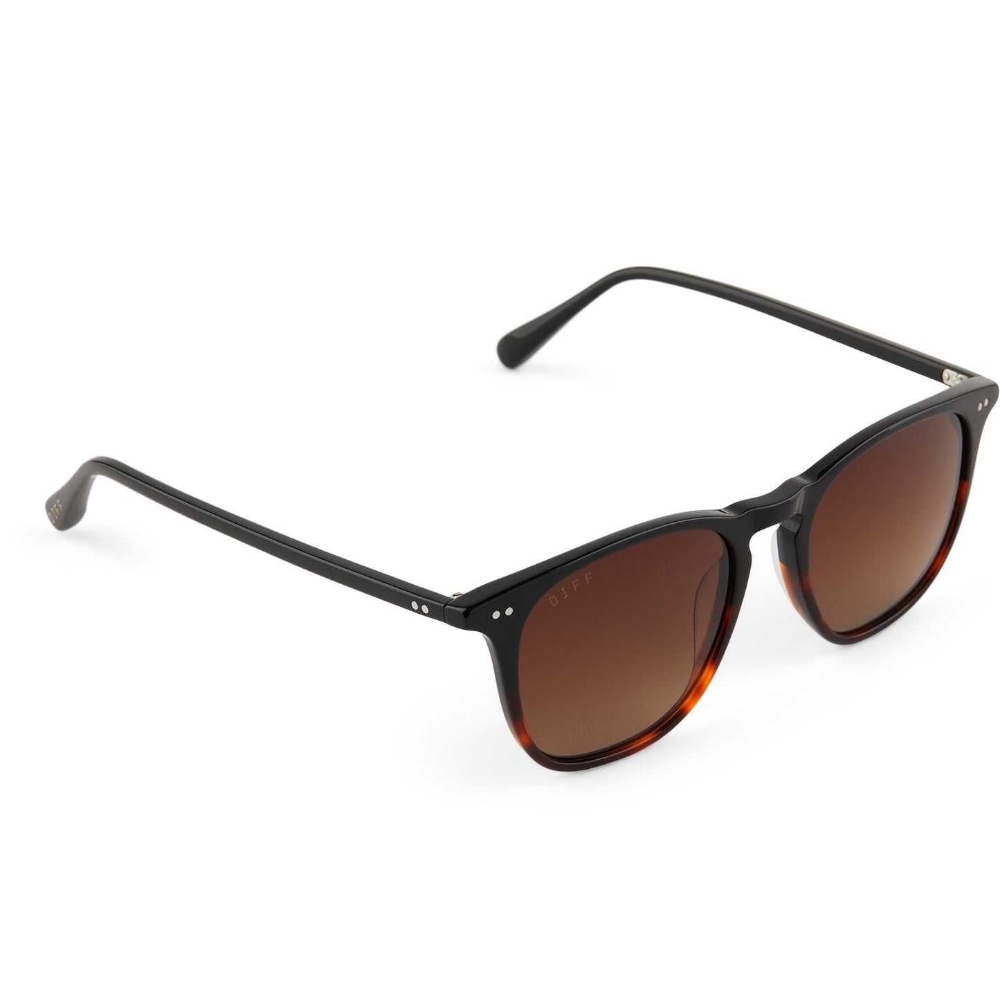 MAXWELL XL - BLACK TORTOISE + BROWN GRADIENT + POLARIZED SUNGLASSES