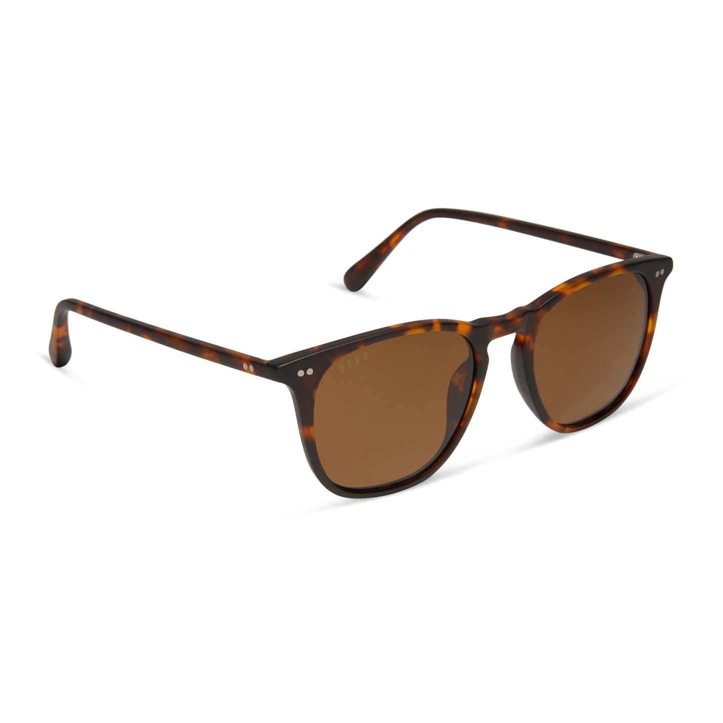 MAXWELL XL - MATTE RICH TORTOISE + BROWN + POLARIZED SUNGLASSES