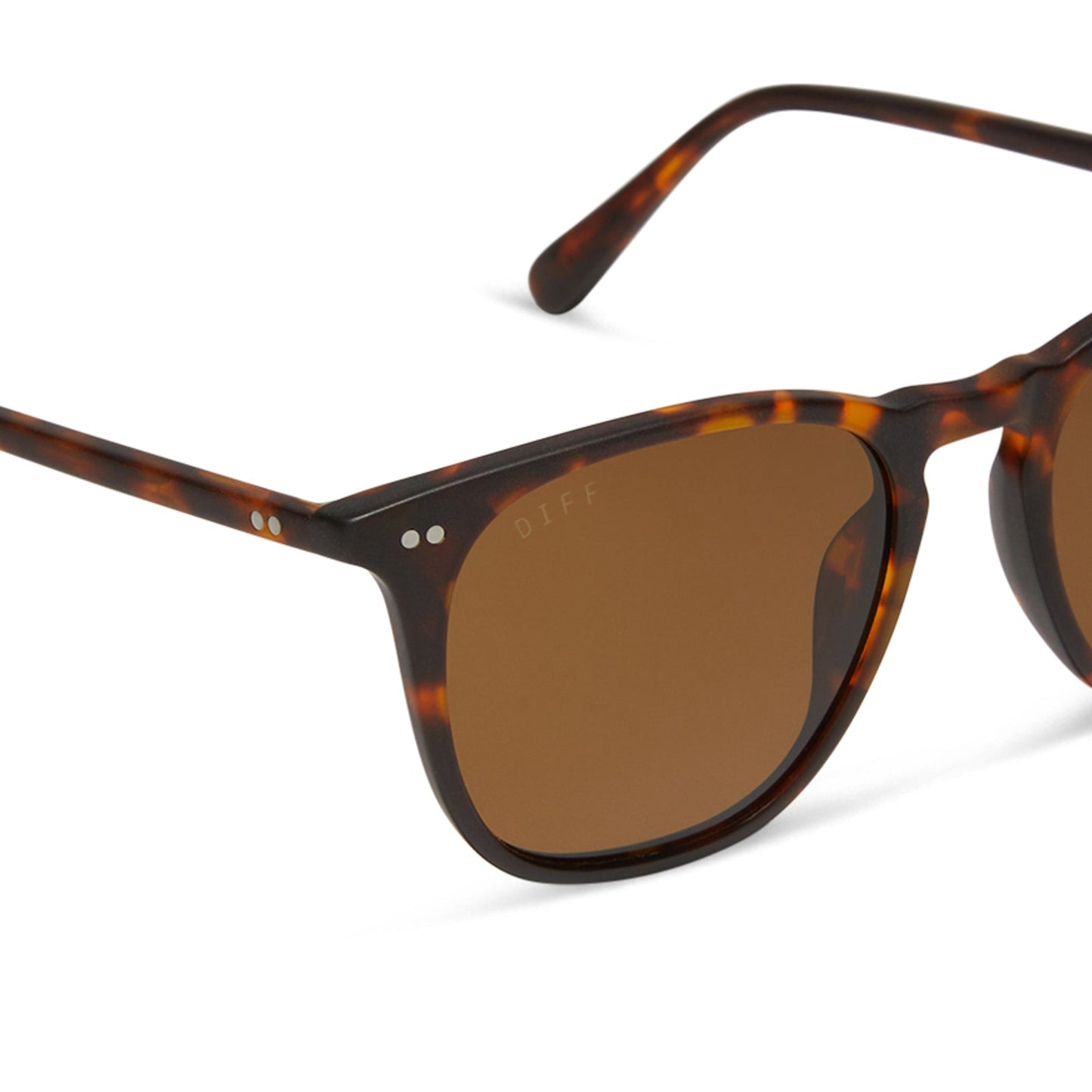 MAXWELL XL - MATTE RICH TORTOISE + BROWN + POLARIZED SUNGLASSES