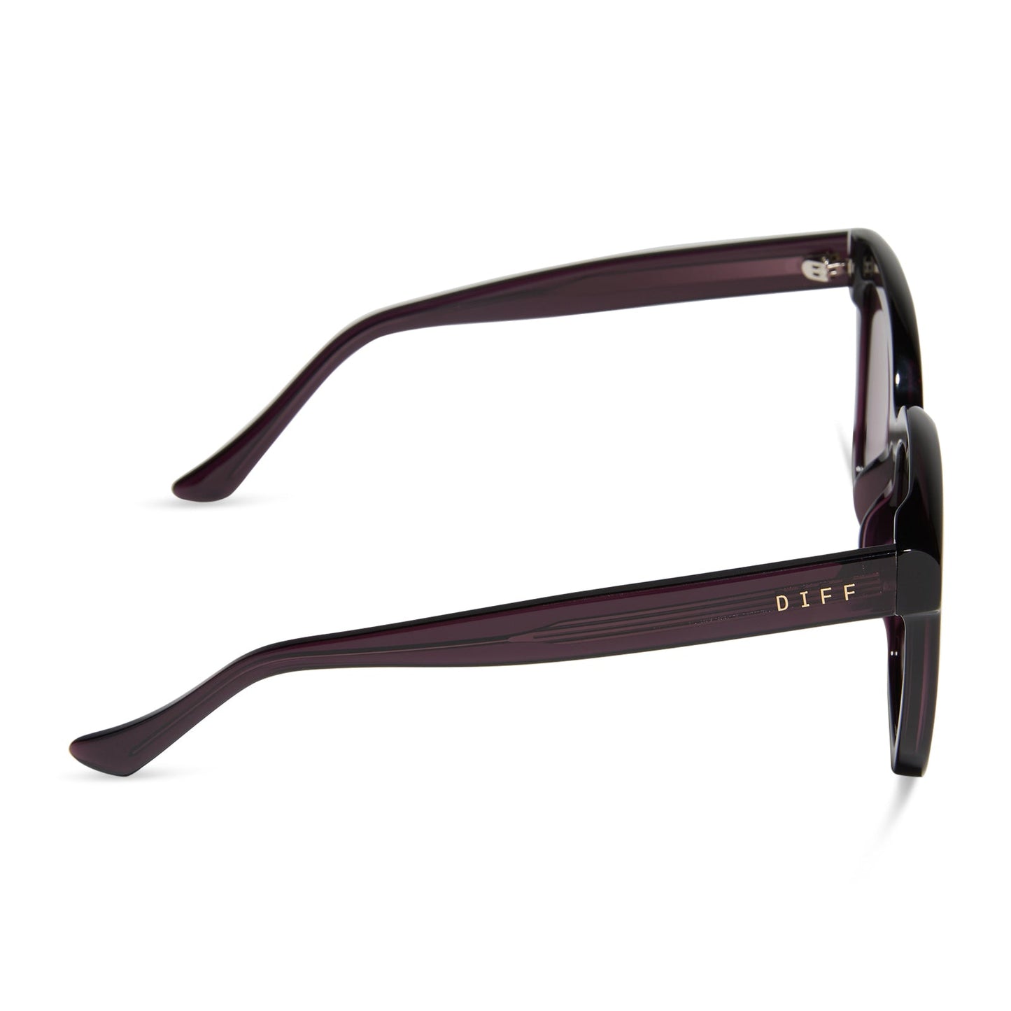 MEREDITH - AUBERGINE + AUBERGINE + SILVER FLASH SUNGLASSES