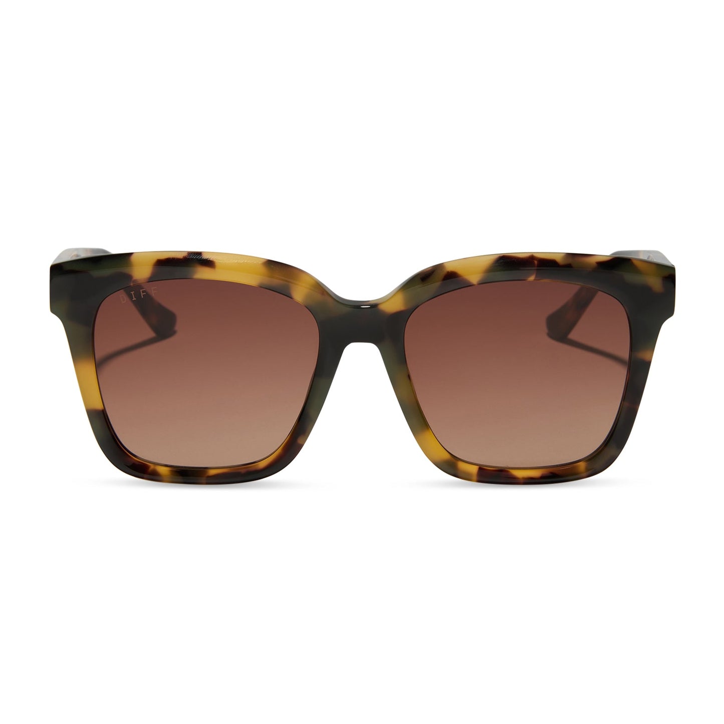 MEREDITH - BROWN KOMBU + BROWN GRADIENT SUNGLASSES