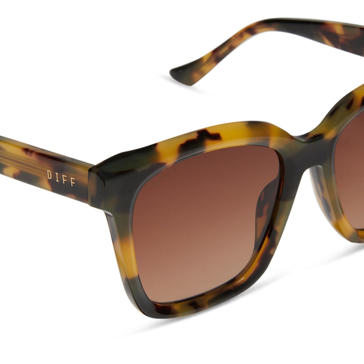 MEREDITH - BROWN KOMBU + BROWN GRADIENT SUNGLASSES